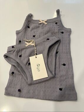 NWT Nature Baby Organic Cotton Camisole & Brief Set